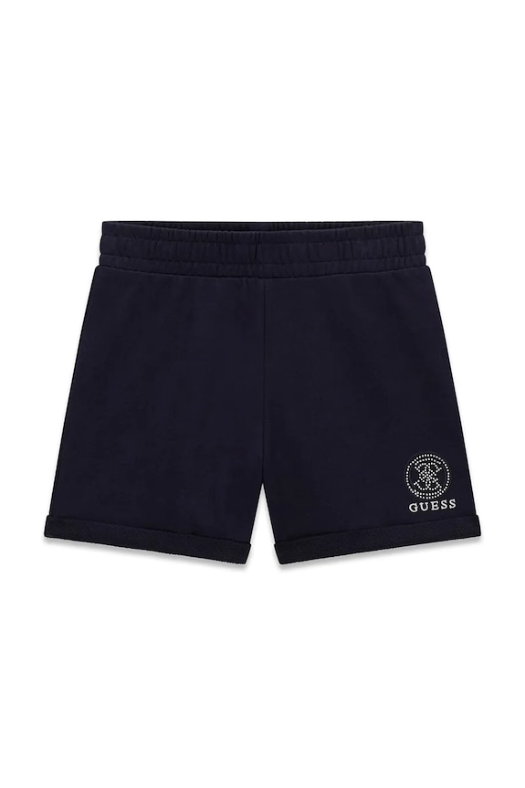 Dětské bavlněné šortky Guess J6GD41.KA6R4.PPY2.M námořnická modř SS26