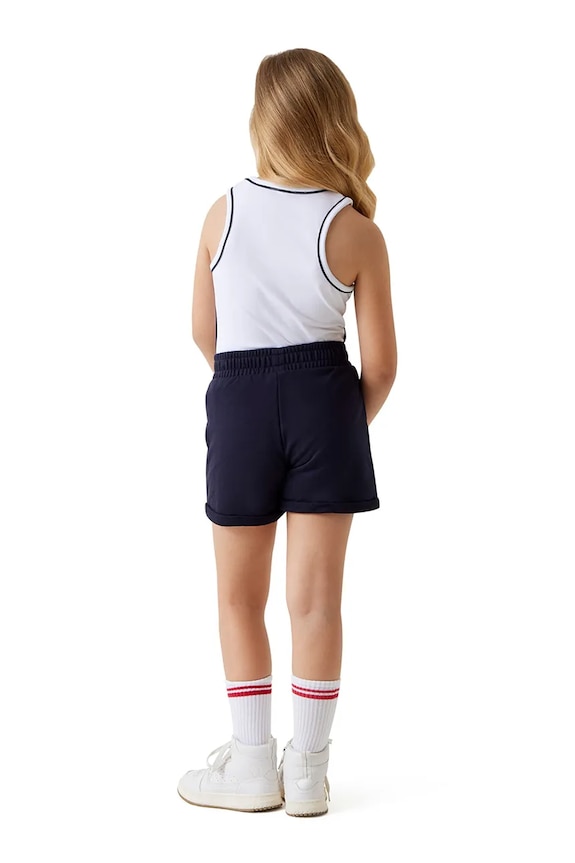 Dětské bavlněné šortky Guess J6GD41.KA6R4.PPY2.M námořnická modř