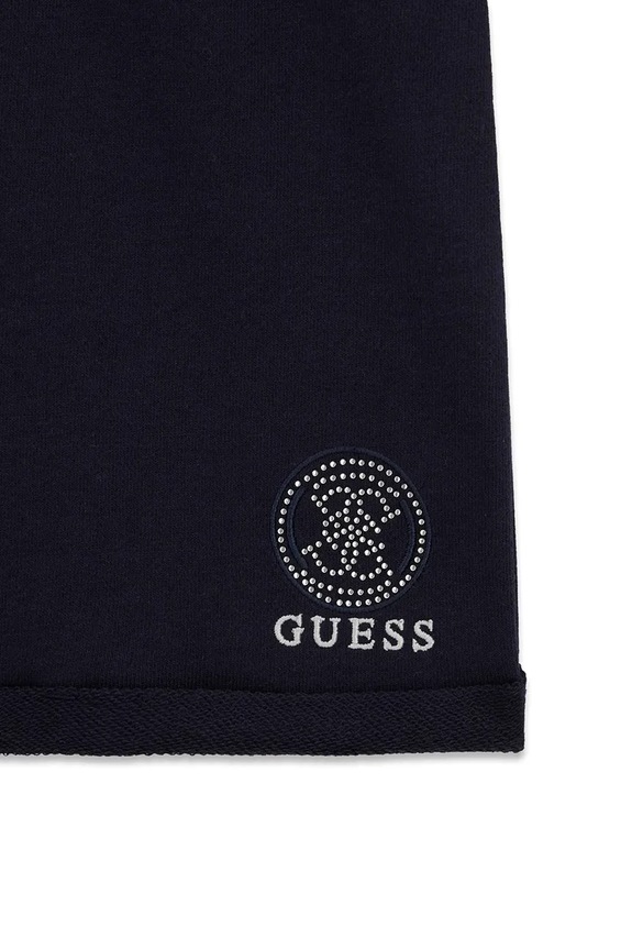 Dětské bavlněné šortky Guess námořnická modř J6GD41.KA6R4.PPY2.M