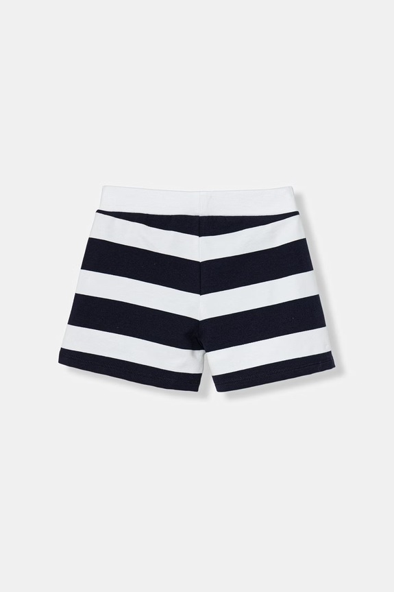 Guess szorty dresowe dziecięce bawełniane z elastanem K6GD04.KBOR4.PPY2.M granatowy SS26