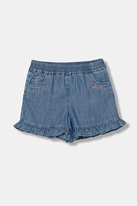 Guess szorty dziecięce jeansowe niebieski K6GD06.D3X30.PPY2.M