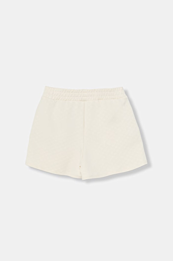 Guess szorty dresowe dziecięce z wiskozą J6GD38.KF972.PPY2.M beżowy SS26