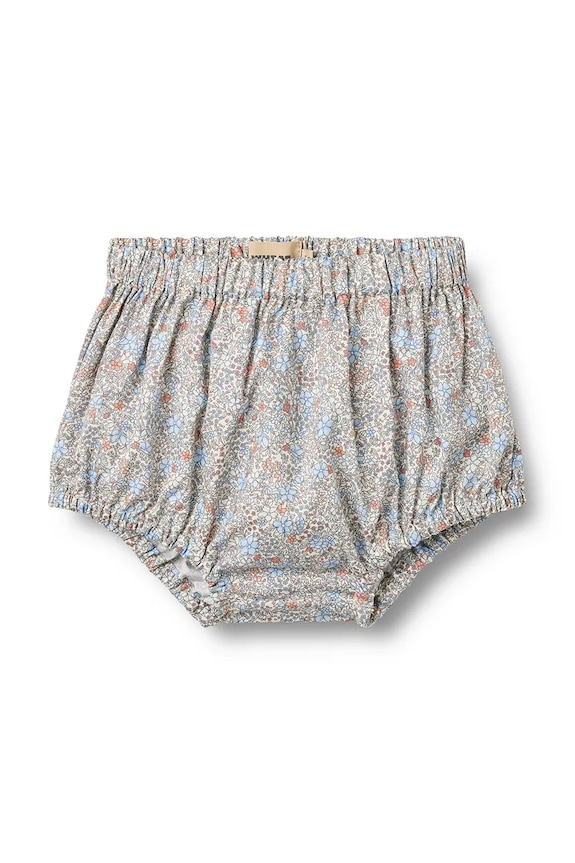 Wheat pantaloni scurți din bumbac pentru bebeluși 5049.223.GOTS albastru SS26