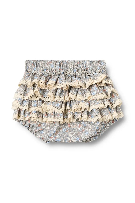 Fete Wheat pantaloni scurți din bumbac pentru bebeluși 5049.223.GOTS albastru