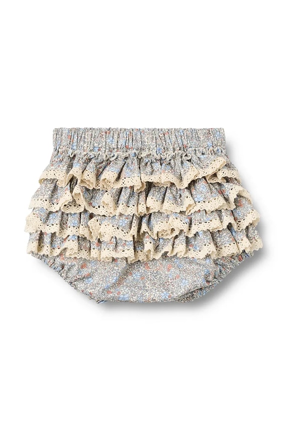 Fete Wheat pantaloni scurți din bumbac pentru bebeluși 5049.223.GOTS albastru