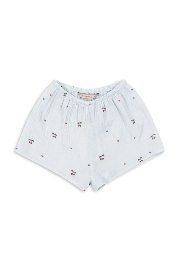Konges Sløjd szorty dziecięce bawełniane COCO MINI SHORTS GOTS niebieski KS105323.PPY2