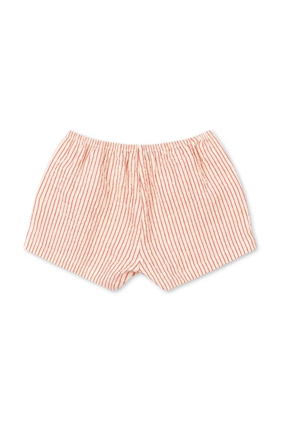 Konges Sløjd szorty dziecięce bawełniane ELLIE FRILL SHORTS GOTS KS105346.PPY2 różowy SS26