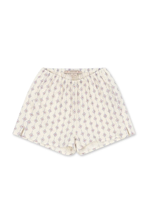 Konges Sløjd šortky detské s bavlnou AVA SLIT SHORTS GOTS biela KS105270.PPY2