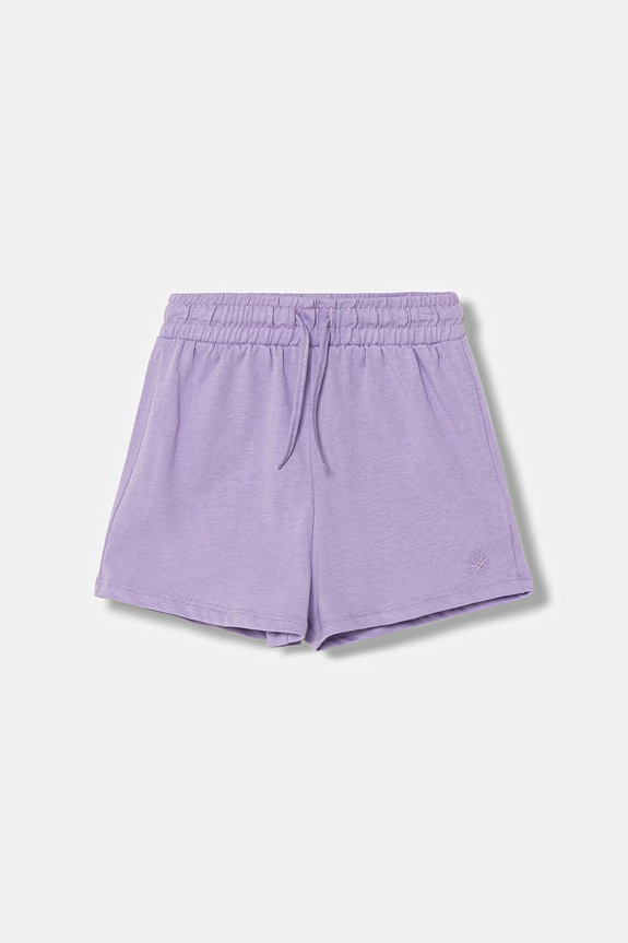 United Colors of Benetton σορτς επίσημα παιδικά βαμβακερά μωβ 3BL0G901T.P.season.PPY2