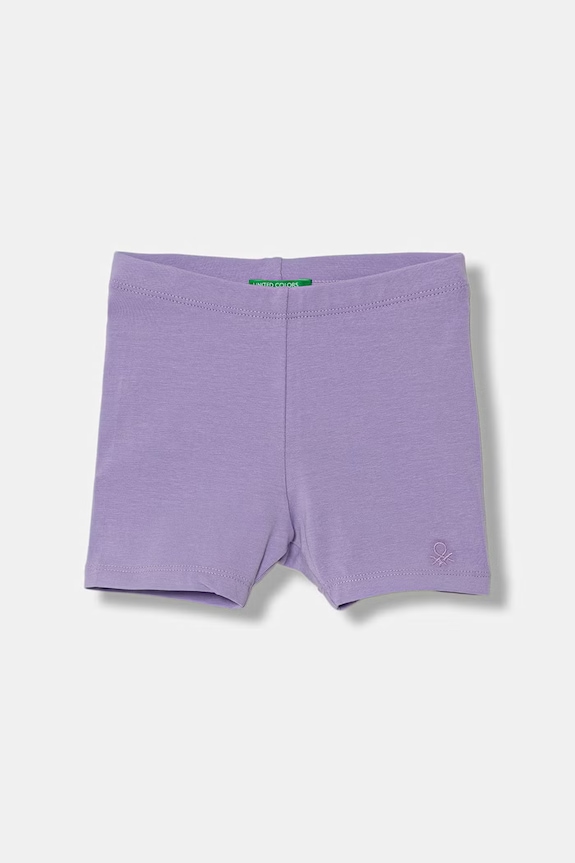 United Colors of Benetton kolesarske kratke hlače otroške iz bombaža z elastanom vijolična 3MT1G900R.P.season.PPY2
