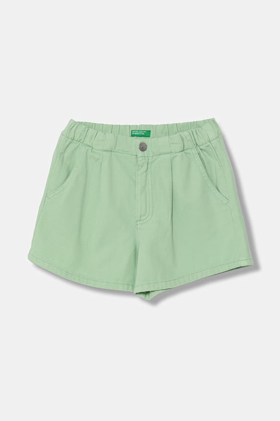 United Colors of Benetton σορτς παιδικά ντένιμ πράσινο 4PYAC904Y.G.seasonal