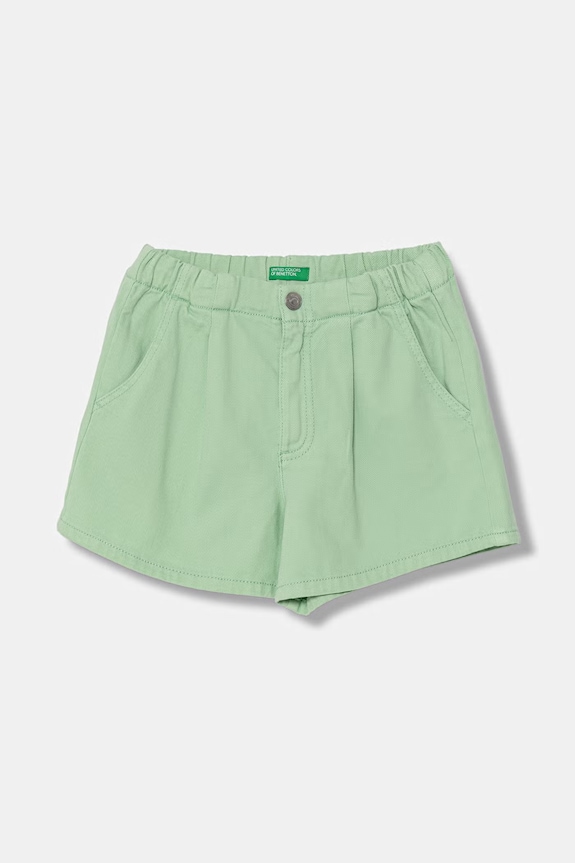 United Colors of Benetton σορτς παιδικά ντένιμ πράσινο 4PYAC904Y.G.seasonal