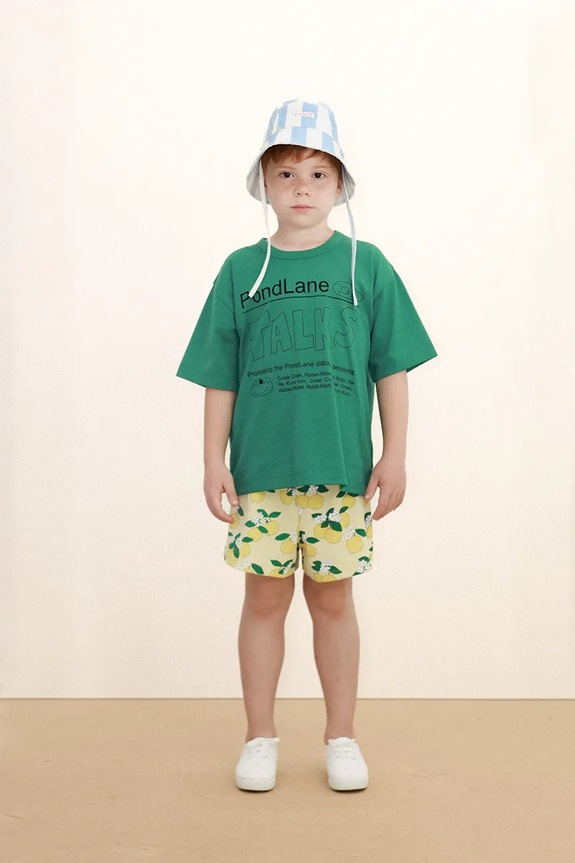 Otroške kratke hlače Tinycottons ORANGES RIB SHORT SS26.113