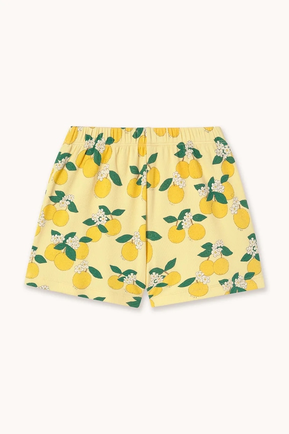 Deklice Otroške kratke hlače Tinycottons ORANGES RIB SHORT SS26.113 rumena