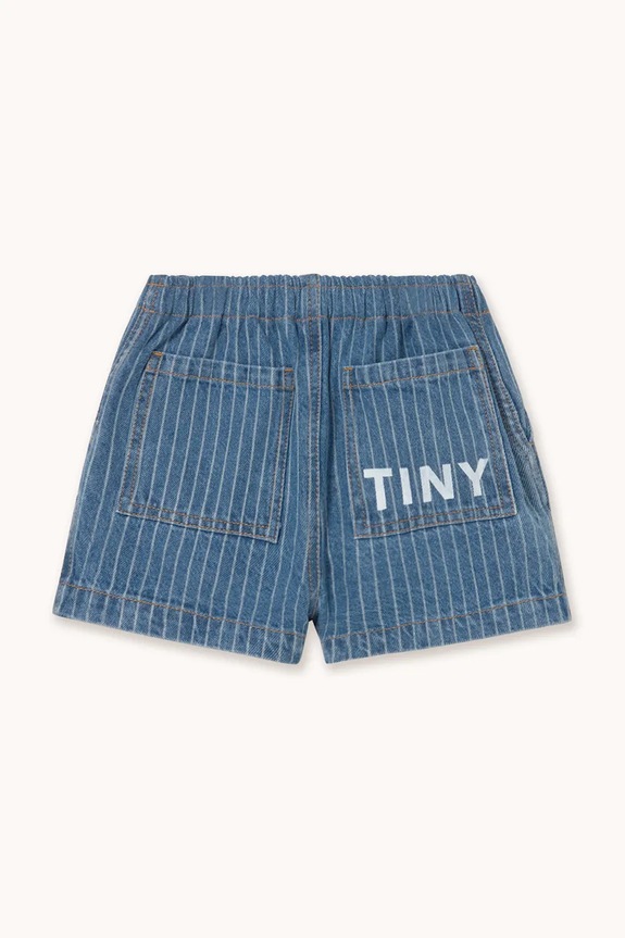 Băieți Tinycottons pantaloni scurți din denim pentru copii STRIPES DENIM SHORTS SS26.338 albastru