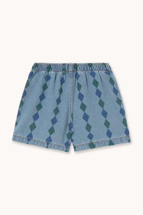 Otroške kratke hlače iz jeansa Tinycottons DIAMONDS SHORTS SS26.356 modra SS26