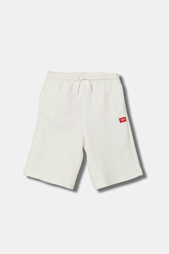 Otroške bombažne kratke hlače Diesel PXGINSHORT SHORTS Pletenina bela J02684.0GEAD
