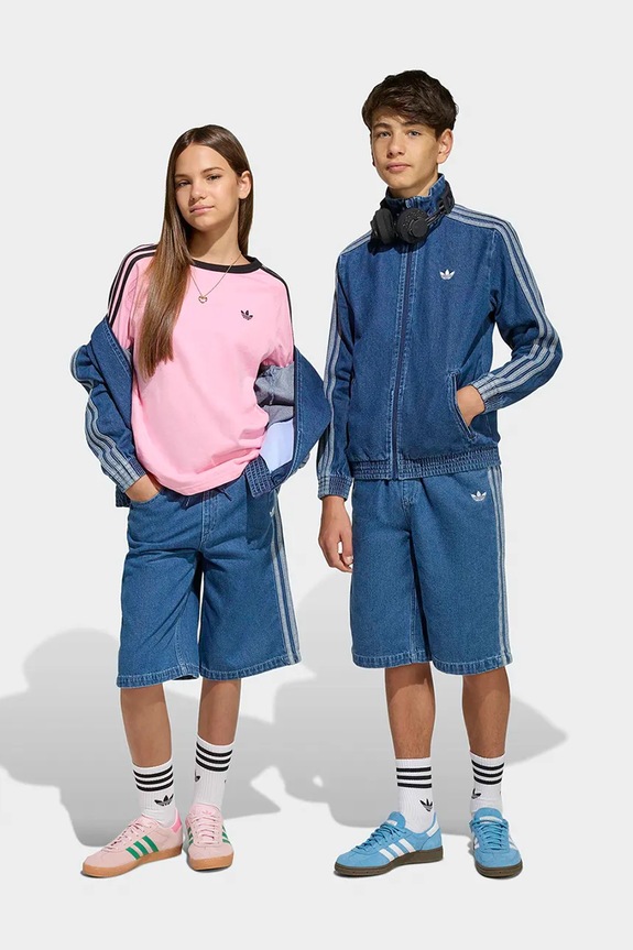 Otroške kratke hlače iz jeansa adidas Originals Casual modra KE2969
