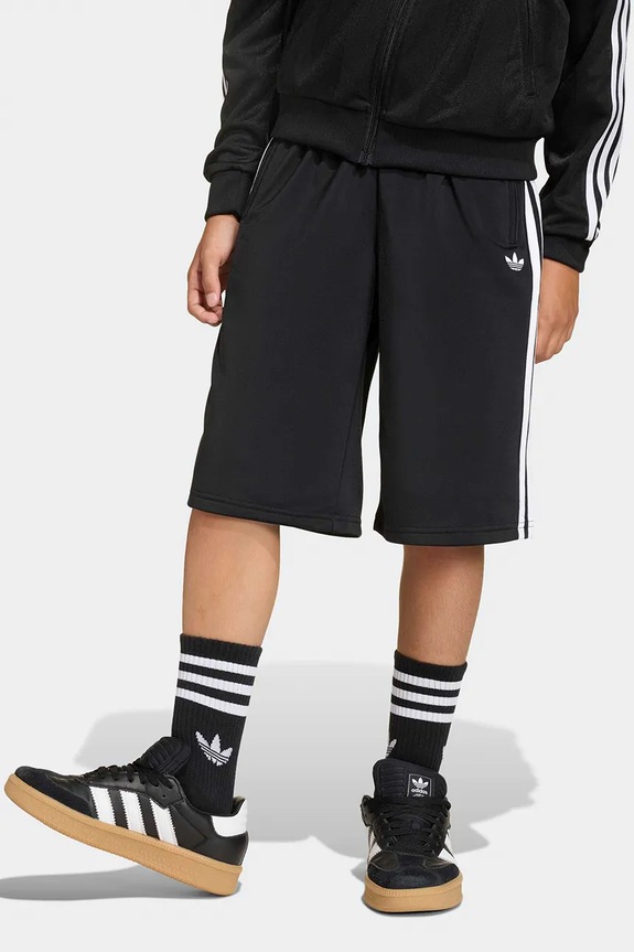 adidas Originals pantaloni scurți din bumbac pentru copii casual negru KC8590