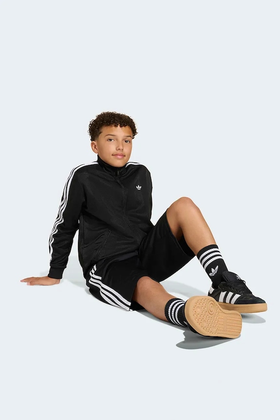 adidas Originals pantaloni scurți din bumbac pentru copii negru KC8590