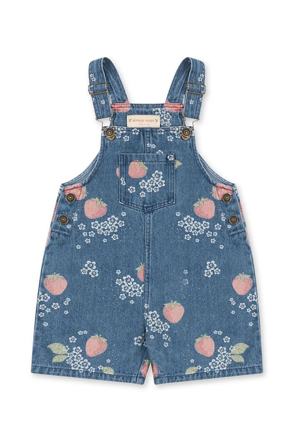 Konges Sløjd ogrodniczki jeansowe dziecięce MAGOT OVERALLS GOTS ogrodniczki granatowy KS104972.PPY2