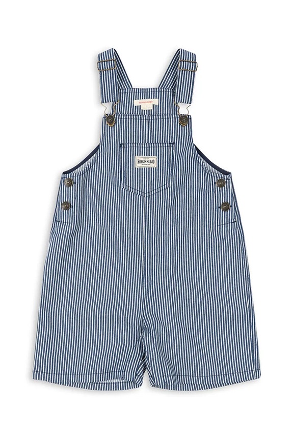 Konges Sløjd ogrodniczki dziecięce LUC OVERALLS GOTS wzorzyste niebieski KS104956.PPY2