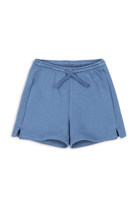 Dječje kratke hlače Konges Sløjd LOUMILLA SWEAT SHORTS OCS Planet friendly plava KS104949.PPY2