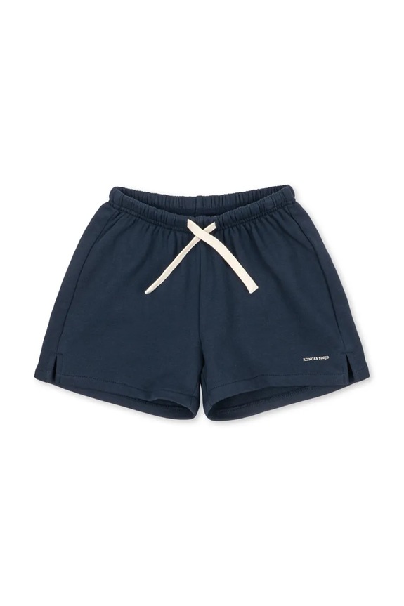 Παιδικό βαμβακερό σορτς Konges Sløjd SPOTTY SWEAT SHORTS GOTS βαμβάκι σκούρο μπλε KS105091.PPY2