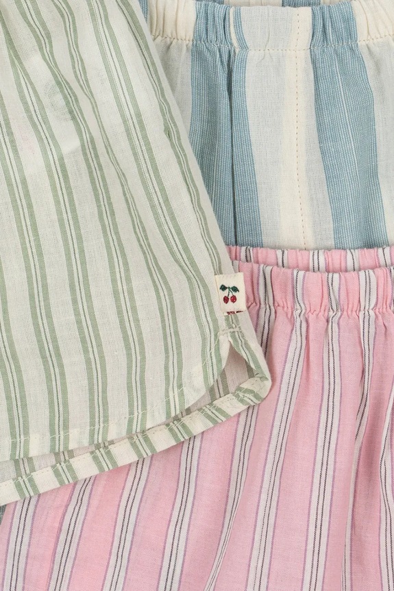 Chłopiec Konges Sløjd szorty dziecięce bawełniane 3 PACK ASLI SHORTS GOTS KS104607.PPY2 multicolor
