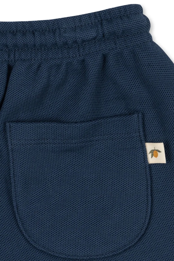 Fiú Konges Sløjd gyerek pamut rövidnadrág FLORIAN SHORTS GOTS KS104815.PPY2 sötétkék