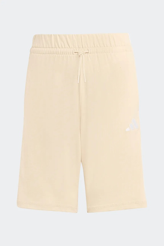 adidas szorty bawełniane dziecięce KD8578 beżowy SS26