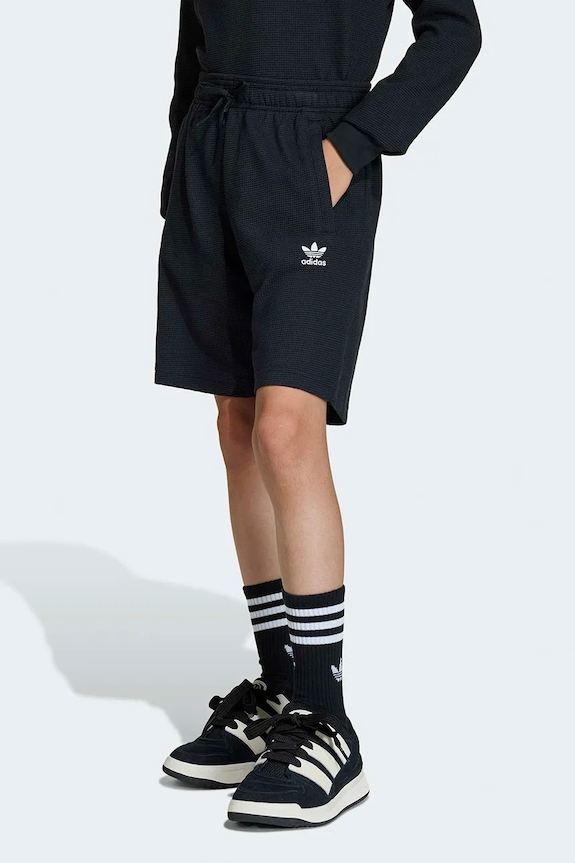 adidas Originals teplákové šortky detské čierna KD5543