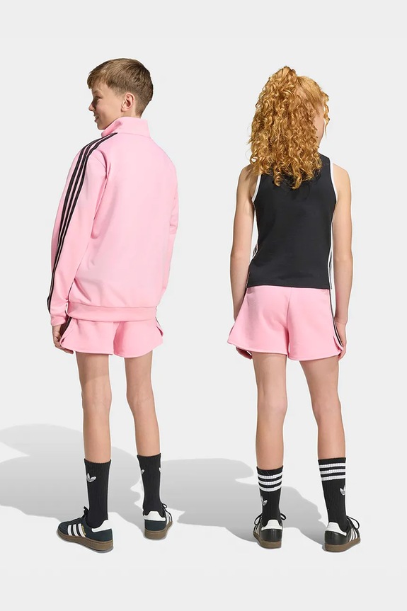 Deklice adidas Originals otroške kratke hlače z bombažem KC8669 roza
