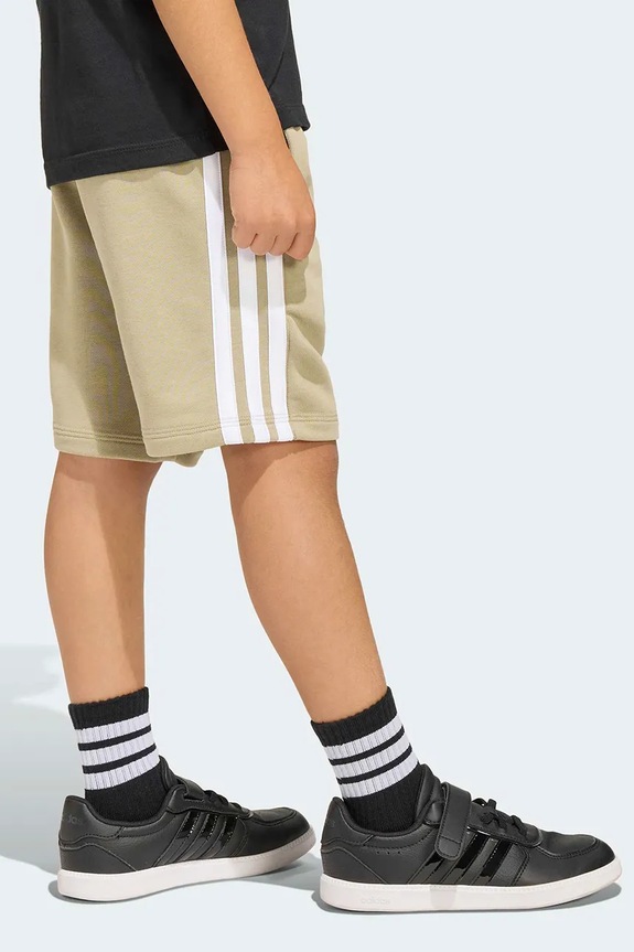adidas szorty dresowe dziecięce z bawełną KB9644 zielony