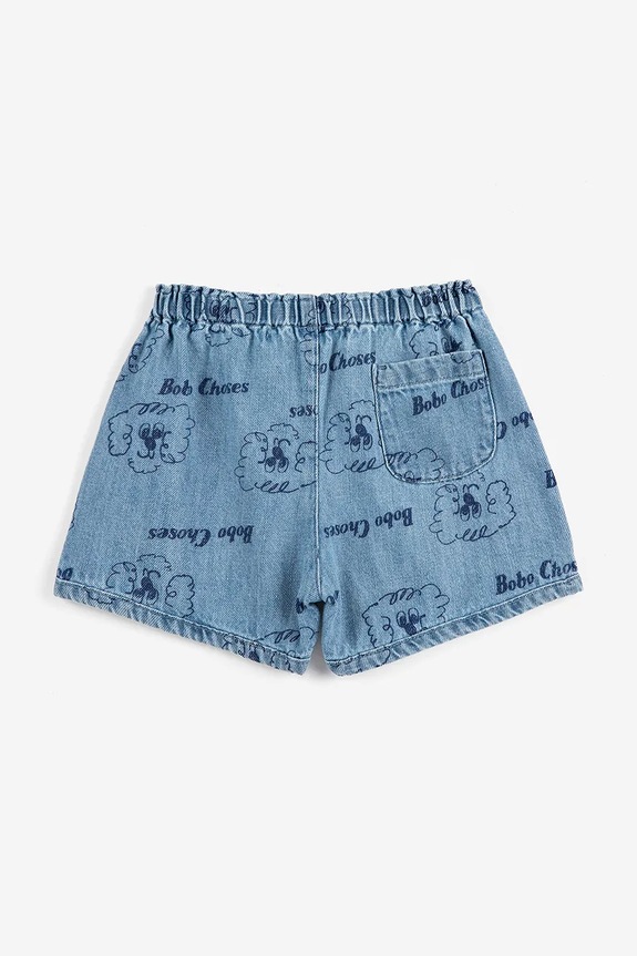 Bobo Choses szorty jeansowe niemowlęce Pickles The Dog 126AB057 niebieski SS26