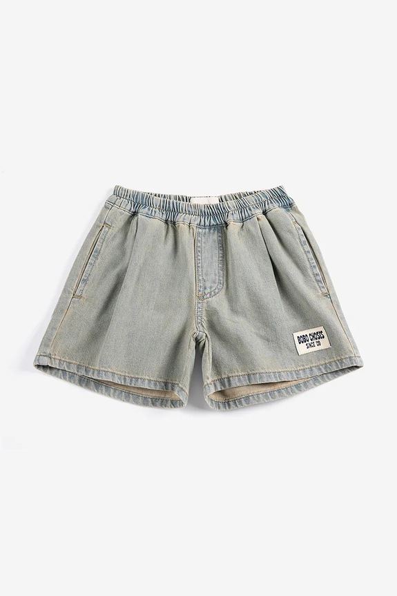 Bobo Choses pantaloni scurți din bumbac pentru copii Bobo Choses Since 09 126AC073 albastru SS26