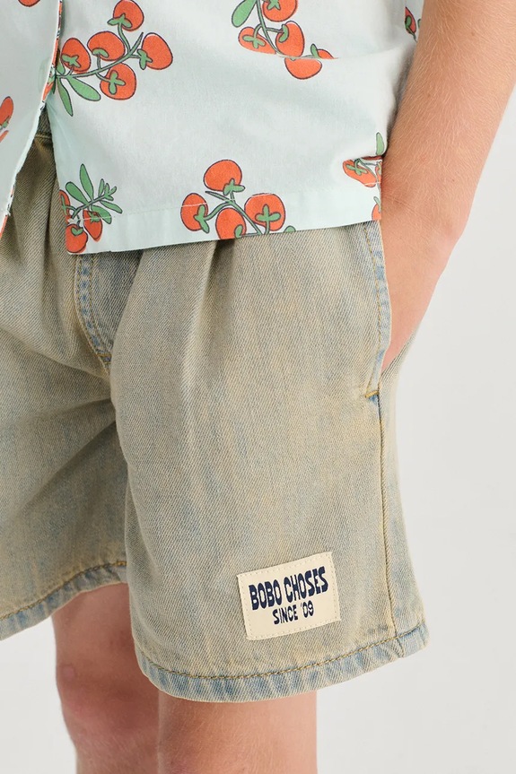 Bobo Choses pantaloni scurți din bumbac pentru copii Bobo Choses Since 09 albastru 126AC073