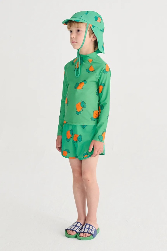 Bobo Choses pantaloni scurți de baie copii Curious Turnip 126AC131 turcoaz