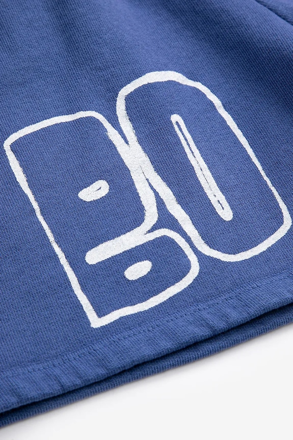 Bobo Choses pantaloni scurți din bumbac pentru copii bleumarin 126AC144