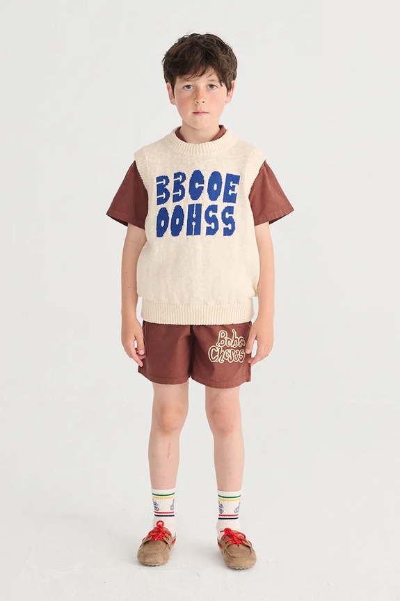 Bobo Choses pantaloni scurți din bumbac pentru copii Bobo Choses By Hand 126AC145