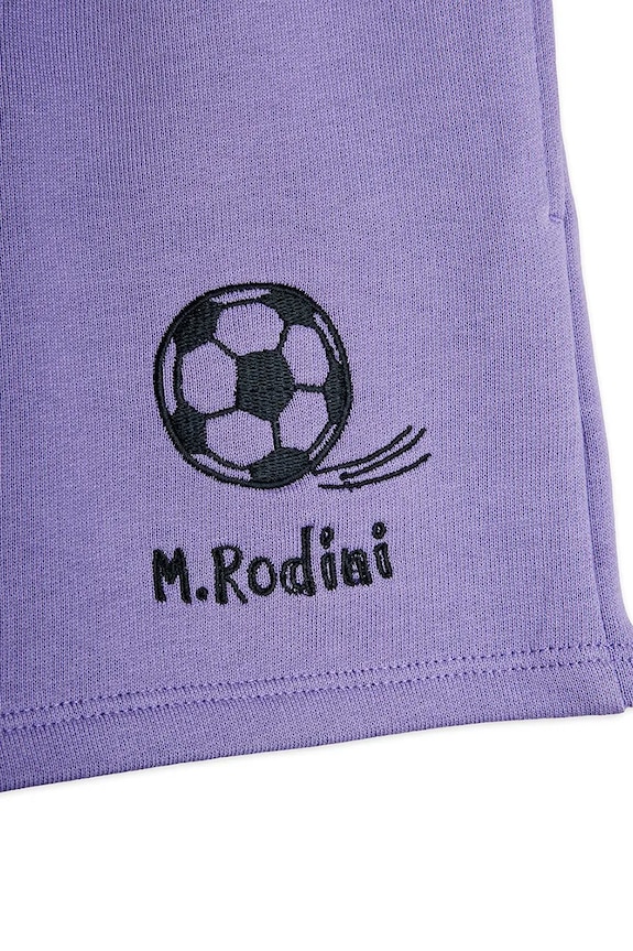 Dječaci Mini Rodini kratke hlače za djecu od pamuka Football 26230130 ljubičasta