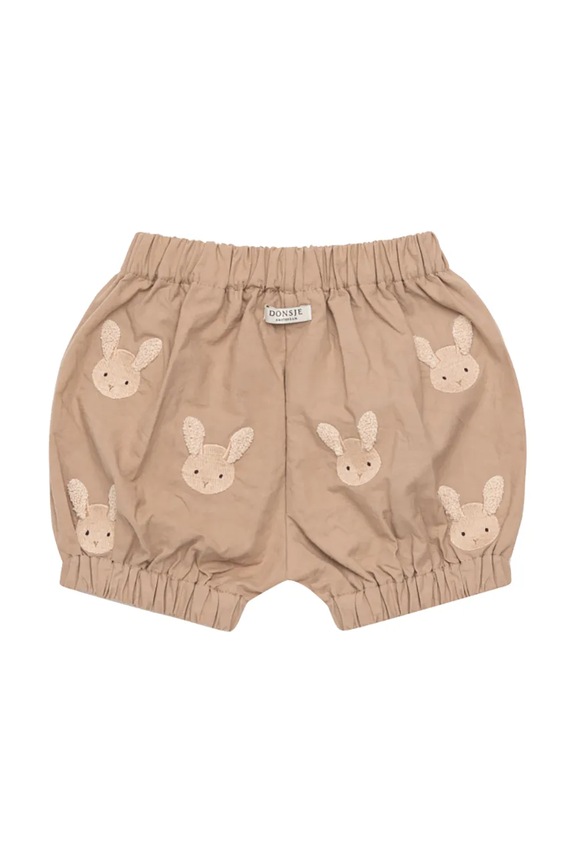 CHLAPEC Dětské bavlněné šortky Donsje Carson Bloomers Fluffy Bunnies 3029808 béžová