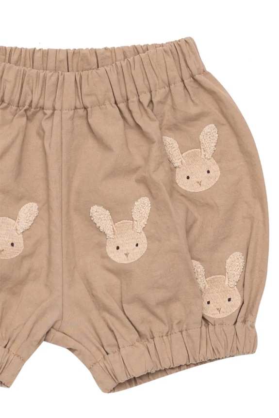 Dětské bavlněné šortky Donsje Carson Bloomers Fluffy Bunnies béžová 3029808