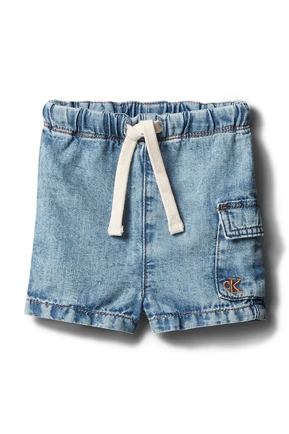 Calvin Klein Jeans szorty niemowlęce jeansowe niebieski LVCKSJC60B.PPY2