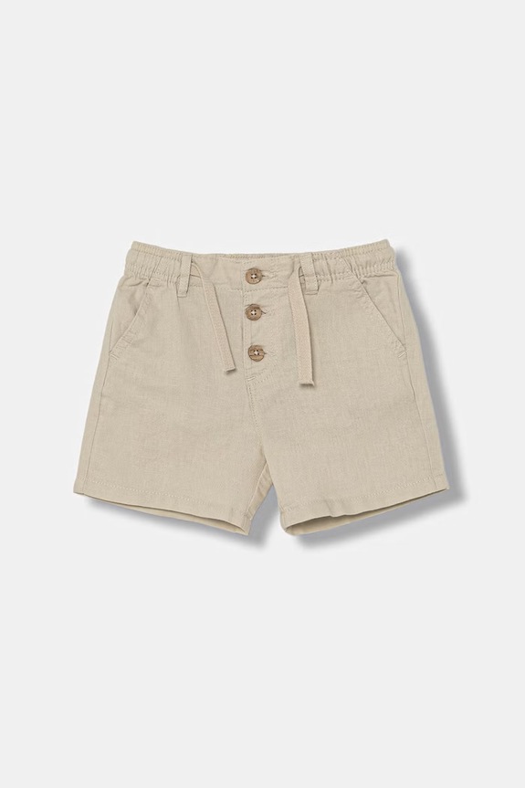 United Colors of Benetton pantaloni scurți pentru copii, din in bej 43WBG9039.P.Stagionale