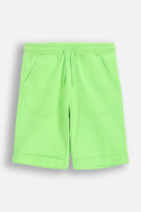 Coccodrillo pantaloni scurți de trening pentru copii, cu bumbac verde WC6120501VBB