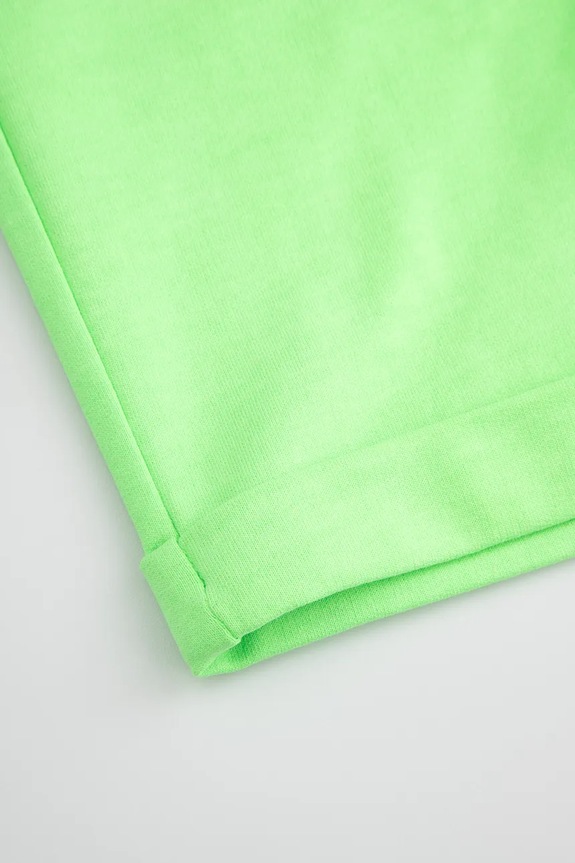 Coccodrillo pantaloni scurți de trening pentru copii, cu bumbac verde WC6120501VBB
