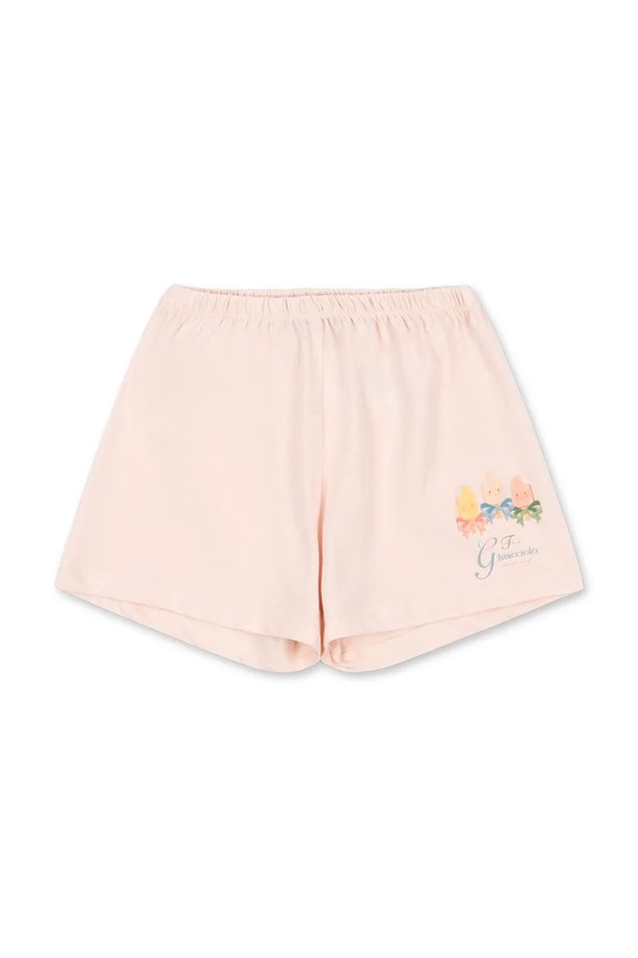 Konges Sløjd szorty dziecięce z bawełną ERA SHORTS OCS beżowy KS105357.PPY2