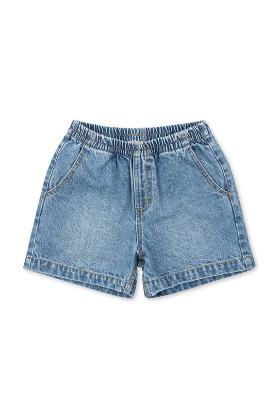 Konges Sløjd šortky detské rifľové MAGOT DENIM SHORTS GOTS tmavomodrá KS105462.PPY2