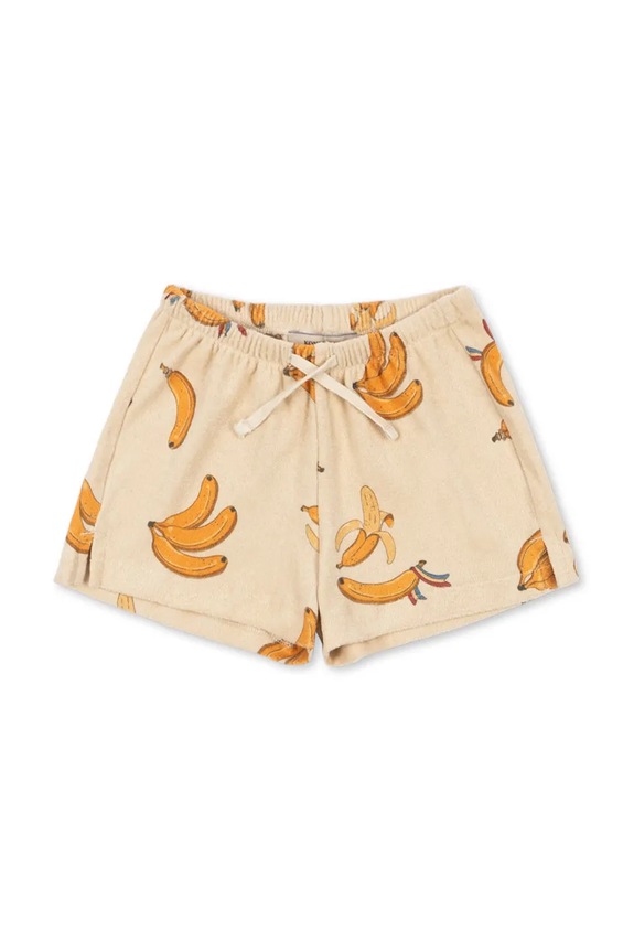 Konges Sløjd teplákové šortky detské bavlnené ITTY SHORTS GOTS žltá KS105426.PPY2